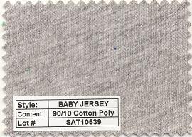 Baby Jersey 90/10 Cotton Poly